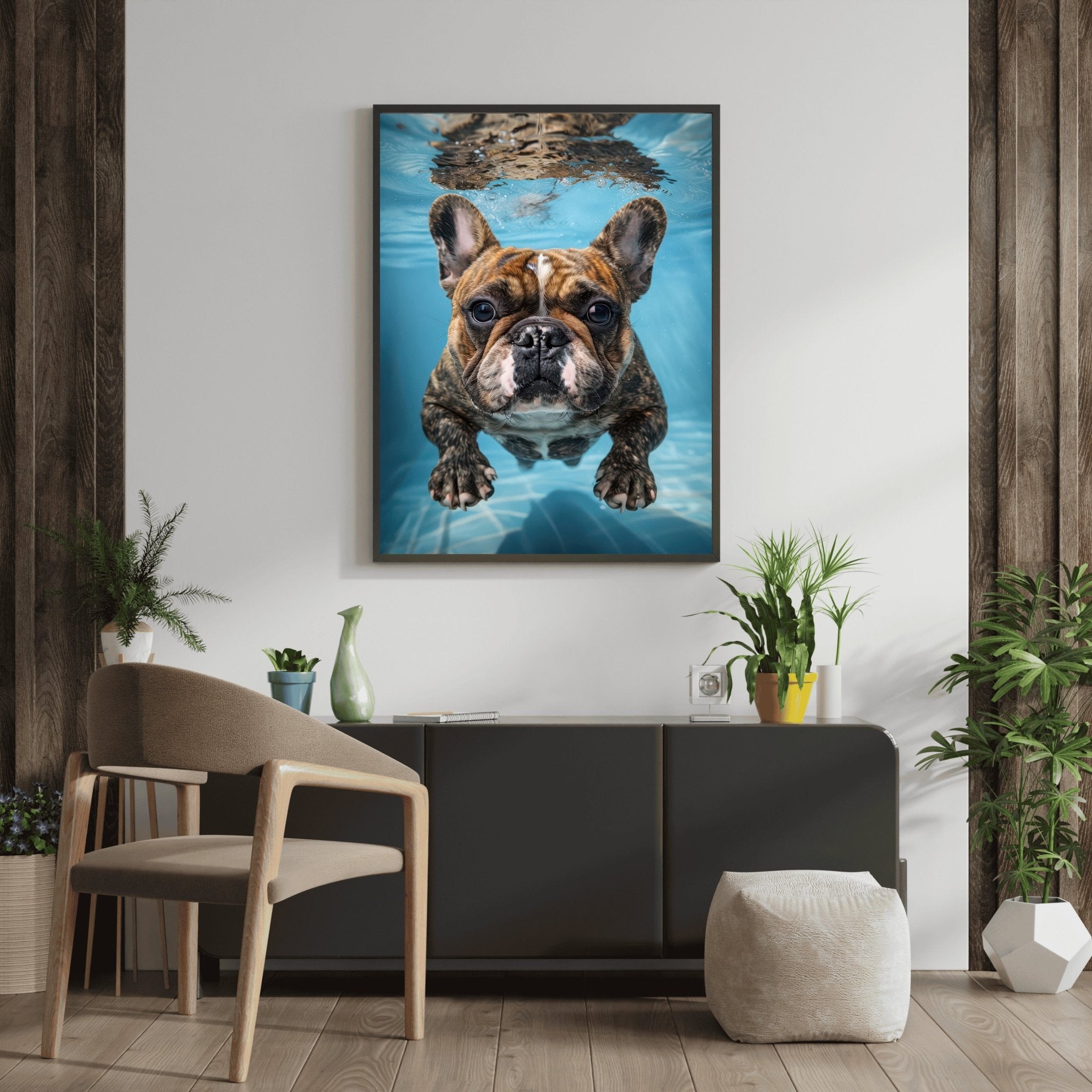 french-bulldog-swimming-pool-wall-art-print