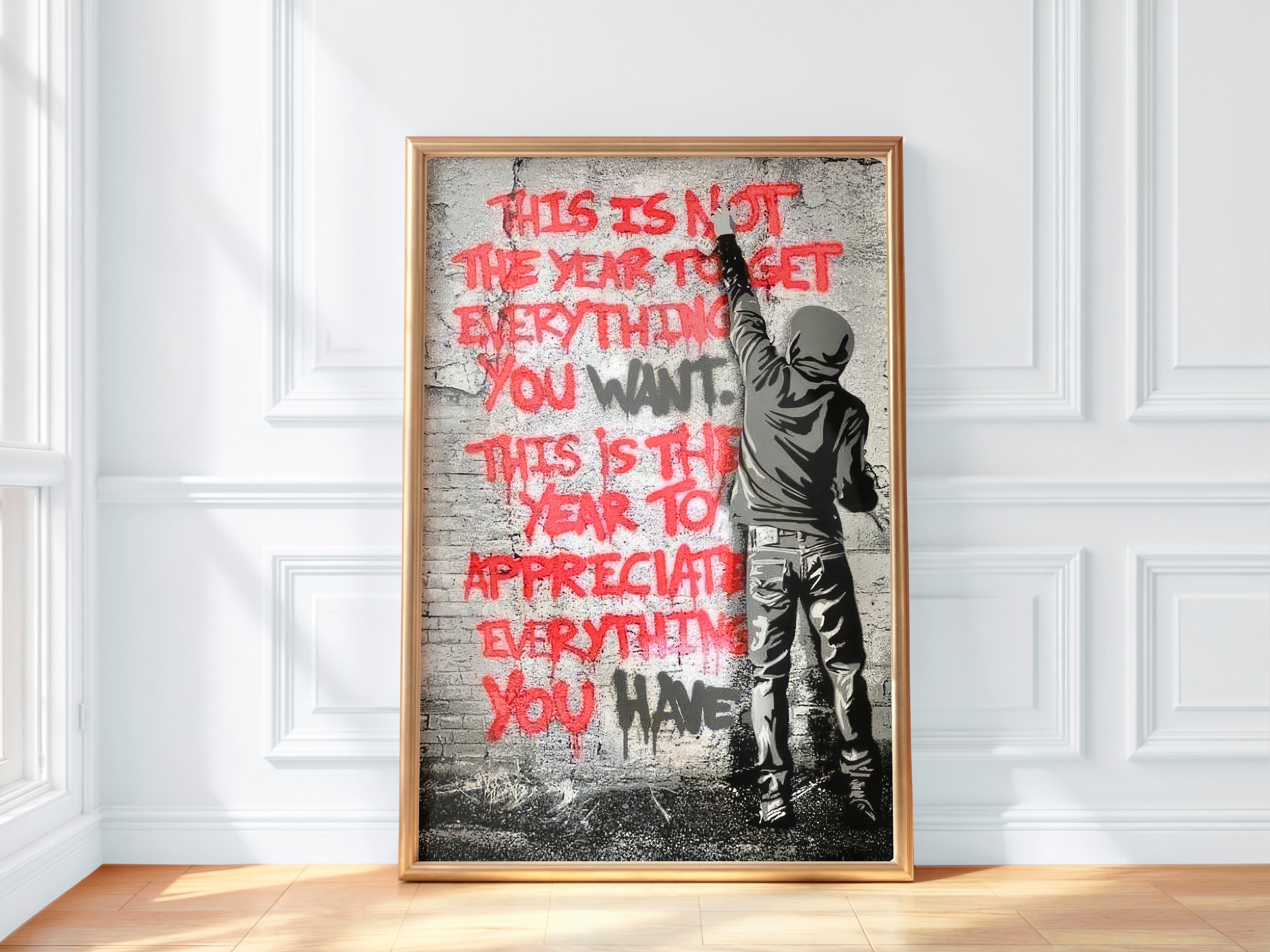 urban-red-text-appreciate-everything-wall-art-print
