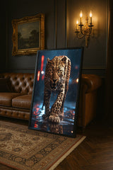 Urban Leopard Wall Art | Night Stalker Jungle Cat Print