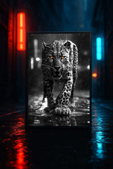 Urban Leopard Wall Art | Night Stalker Jungle Cat Print
