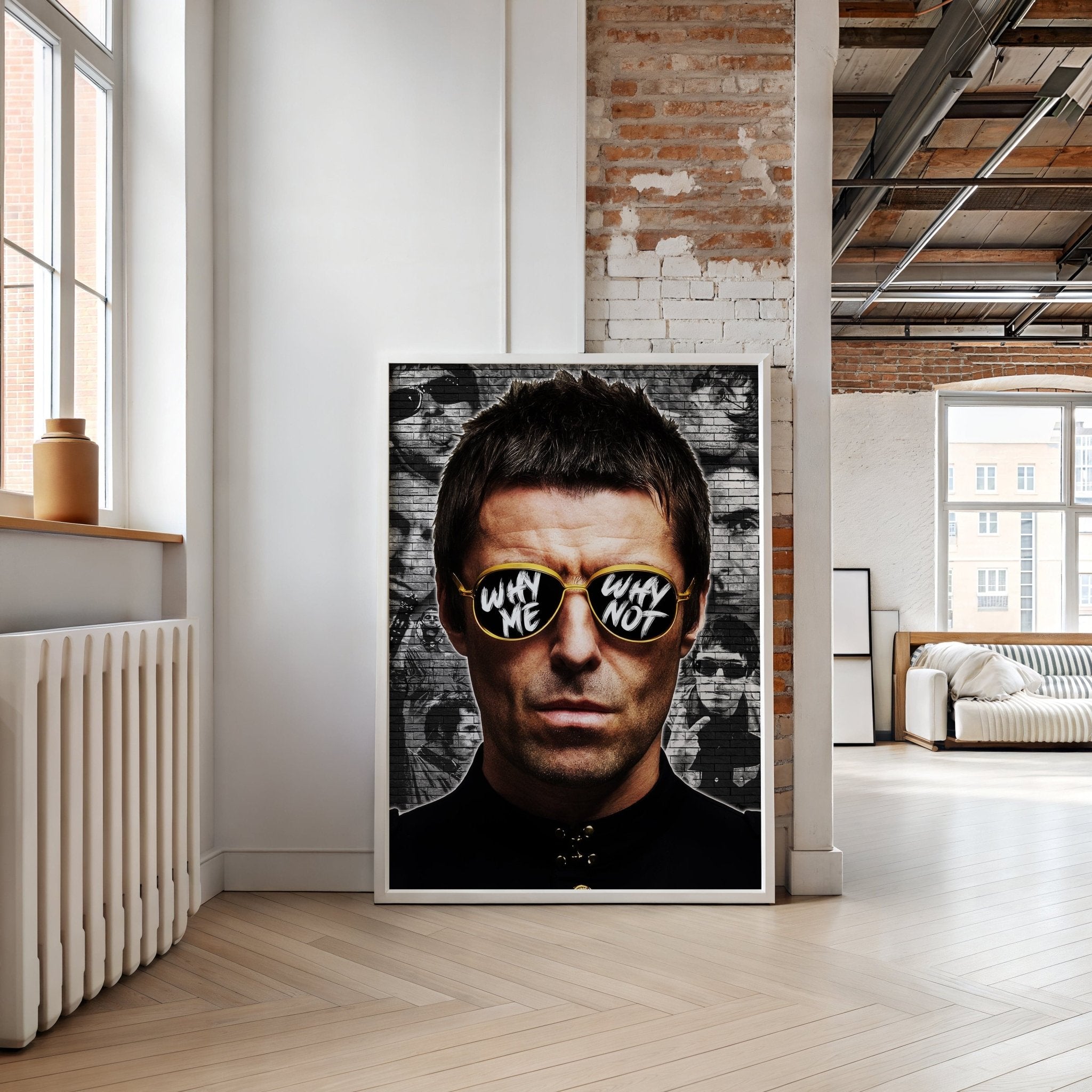 liam gallagher wall art belter prints brit pop music lover print